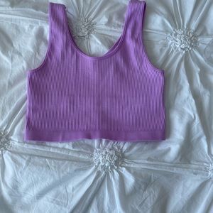 Forever 21 athletic crop top with built in bra